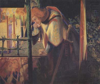 Sir Galahad at the Ruined Chapel (mk28), Dante Gabriel Rossetti